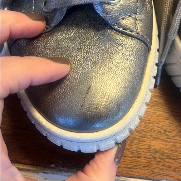 SOFFT Pacey Platform Metallic Gray Women's Sneakers::9M - Picture 8 of 11